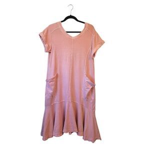 Anthropologie Saturday Sunday Light Pink Drop Waist Dress